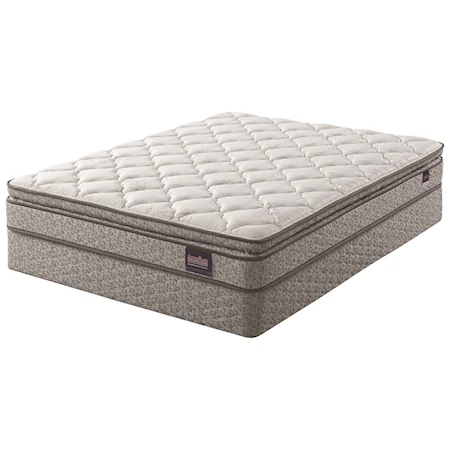 Full Super Pillow Top Innerspring Mattress and 9" Steel Boxspring